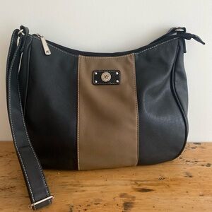 Anna Martina Franco Stylish Black and Brown Women's Bag